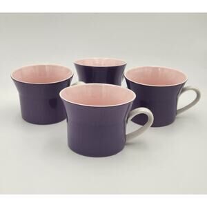 RARE Set Of 4 Mikasa Tokay Grapes Colormates Purple & Pink Cups